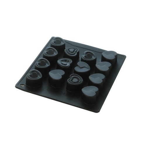 Molde Silicona Bombón Corazones Varios