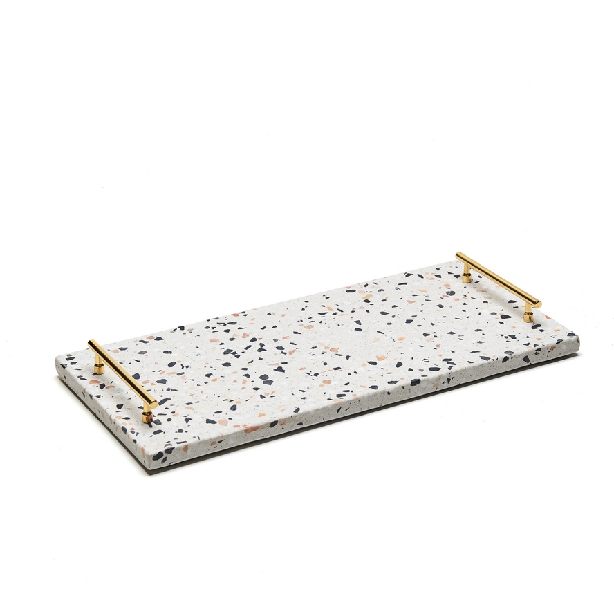 Nonfork® - Bandeja Terrazo  39 X 19 X 3,5