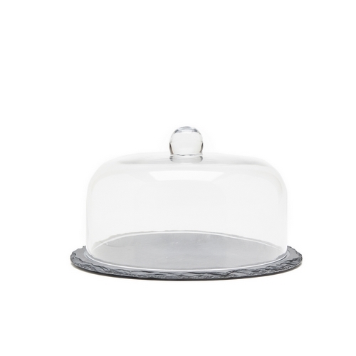 Nonfork® - Campana De Vidro Con Plato De Laja Ø 22 X 14 H (Plato Ø 25,5)