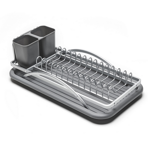 Nonfork® - Escurridor De Platos Aluminio Gris 45.5 X 19.7 X 12 H