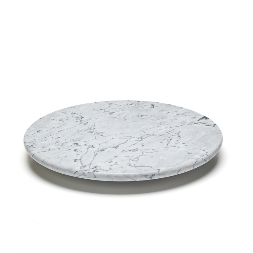 Nonfork® - Plato Giratorio Marmol Carrara Ø  30 X 3 H