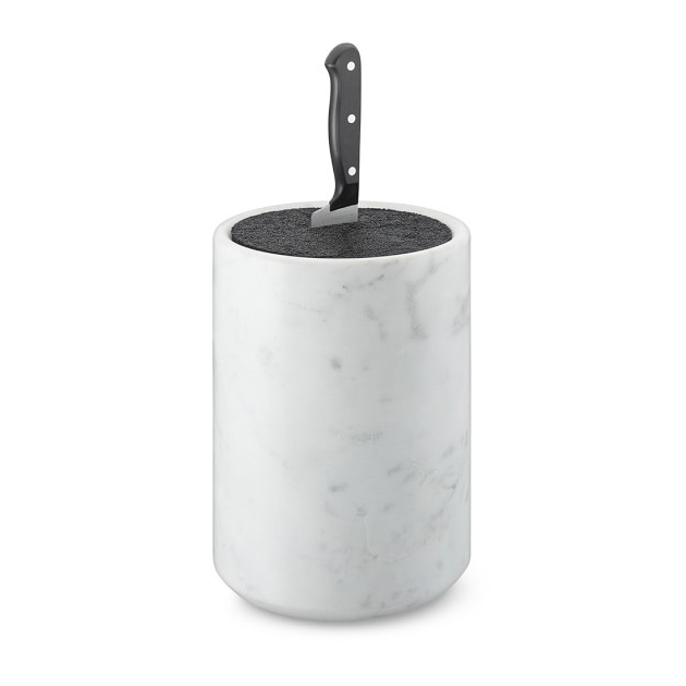 Nonfork® - Porta Cuchillas De Marmol Carrara Ø 12 X 17Cm