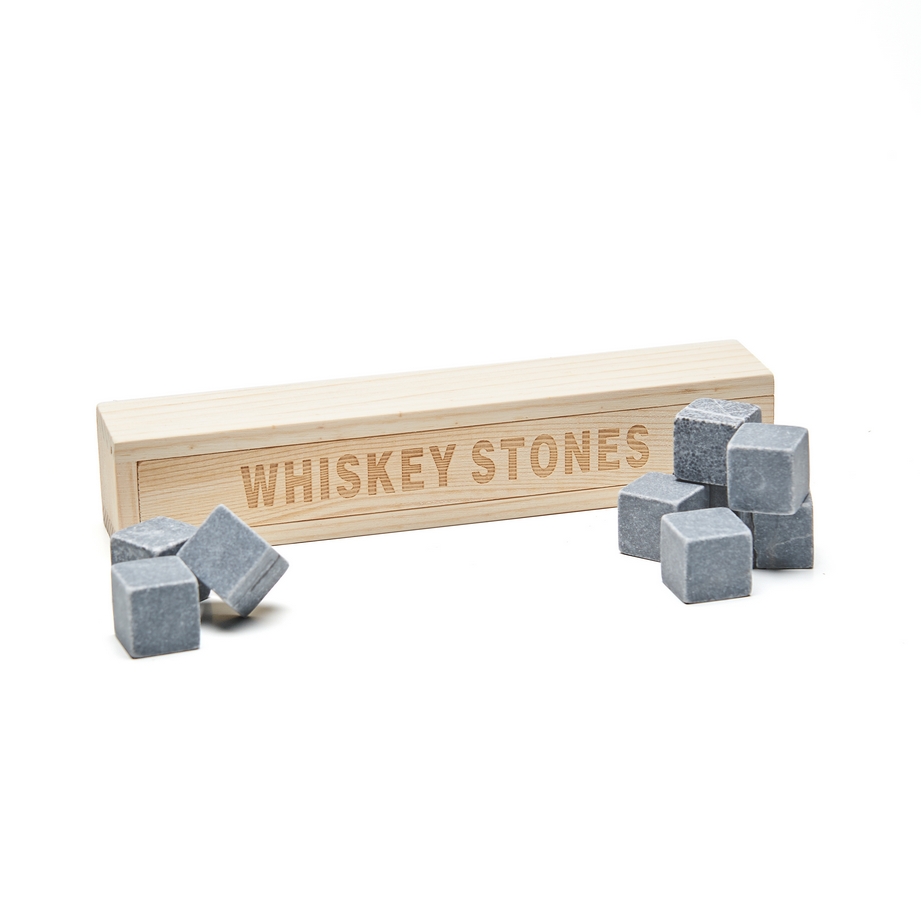 Nonfork® - Set 9 Hielos De Marmol En Caja De Madera 2 X 2 Cm