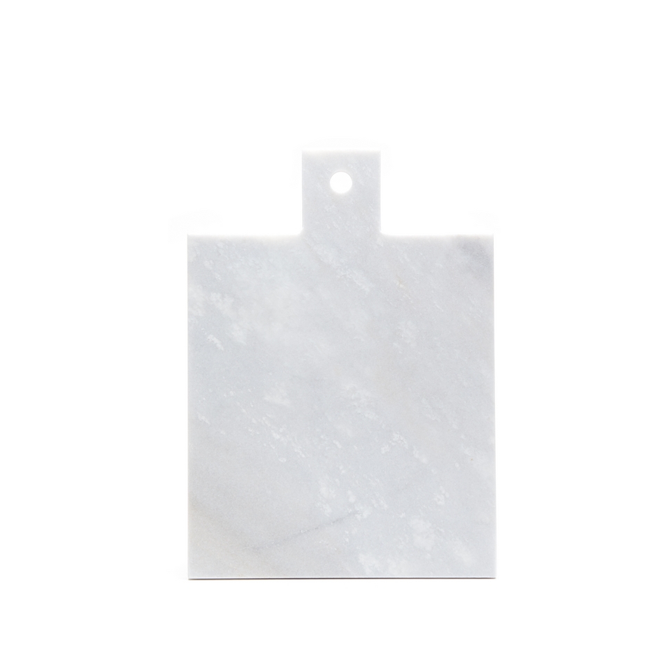 Nonfork® - Tabla Con Mango Marmol Blanco 35 X 25 X 1,3