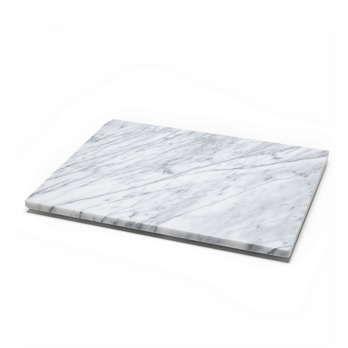Nonfork® - Tabla De Corte - Tabla De Amasado De Marmol Carrara 40 X 50 X 2 Cm