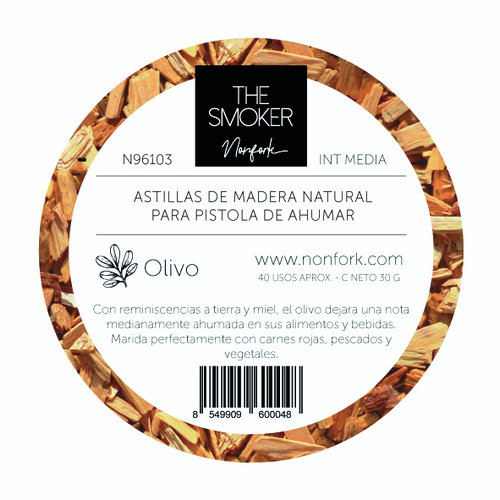Nonfork® - The Smoker - Astillas Para Ahumador Olivo Round Pack  30 G