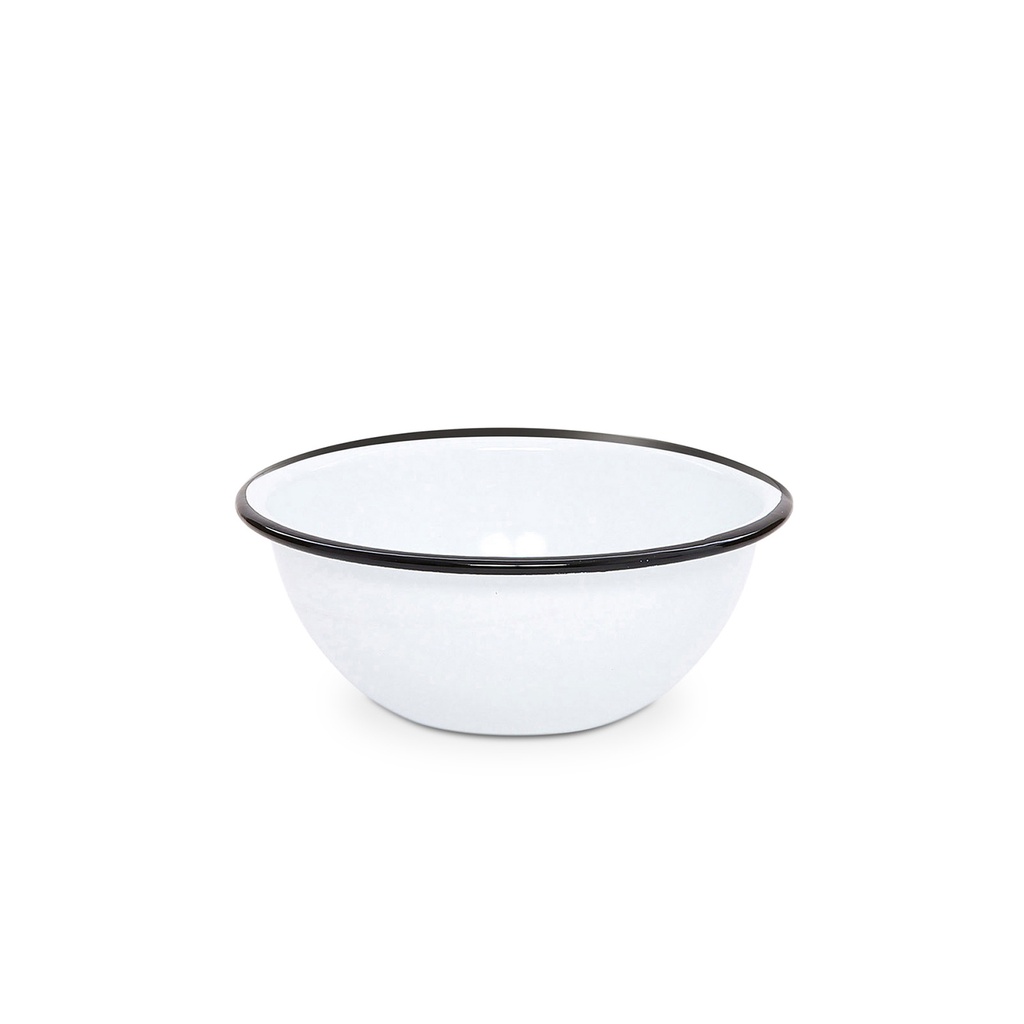 Nonfork® Enamelware - Bowl Enlozado Borde Negro 18 X 8 Cm