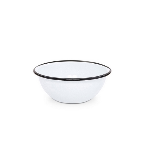 Nonfork® Enamelware - Bowl Enlozado Borde Negro 18 X 8 Cm