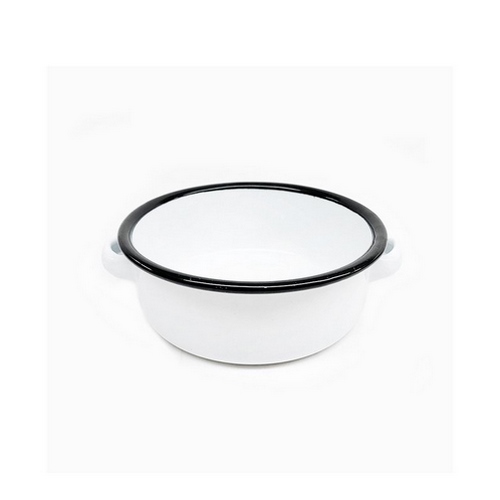 Nonfork® Enamelware - Cazuela Enlozada Borde Negro 11 X 4.5H Cm