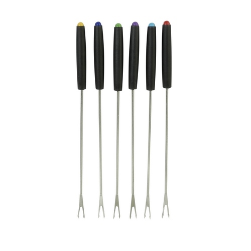 Pinches Para Fondue X 6 Color Negro