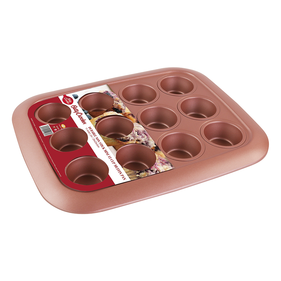 Betty Crocker® - Pink Line -  Molde Mini Muffing 12 Cup 29 X 23 X 3 Cm - 0.5 Mm