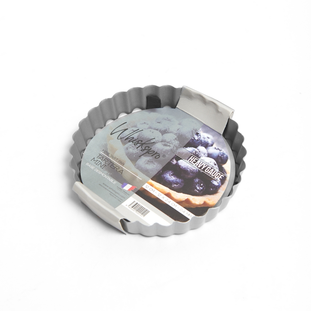 Whiskspro® Heavy Gauge - Mini Tart Pan (Tartera Mini) Ø 12 12 X 2.4 Cm - 0.4 Mm