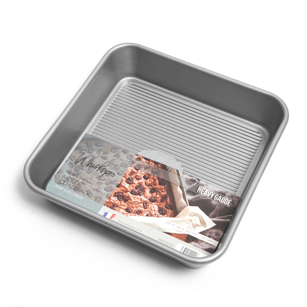 Whiskspro® Heavy Gauge - Square Pan (Molde Cuadrado)24 X 24 X 4.5  - 0.8 Mm