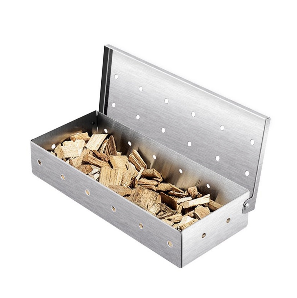 Kitchen Collection® -  Caja Ahumadora Acero Inoxidable - 23 X 9 X 4.5 Cm