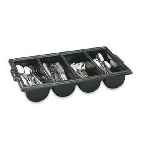 Cubiertero Gastronómico 4 Diviciones Negro
