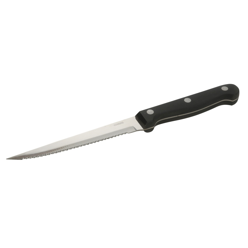 Cuchillo Mango Negro Set X 12 U