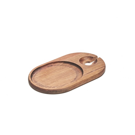 [N559741] Nonfork® - Bandeja Glam Cocktail Acacia 26 X 16 X 1.5 H