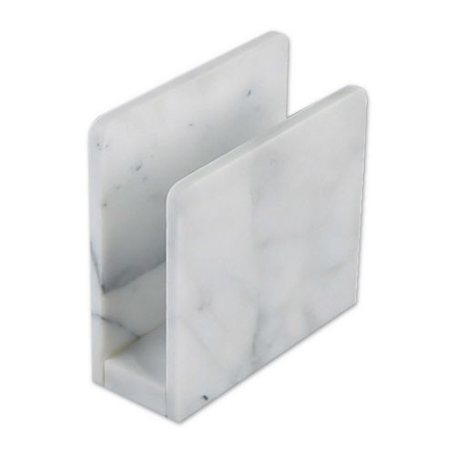 [N8793003] Nonfork® - Servilletero U Marmol Carrara 15X6X15