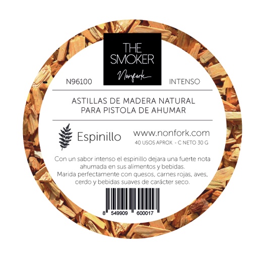 [N96100] Nonfork® - The Smoker - Astillas Para Ahumador Espinillo Round Pack 30 G