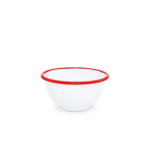 [N832021R] Nonfork® Enamelware - Bowl Enlozado Borde Rojo 14 X 7 Cm
