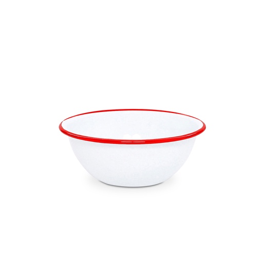 [N832022R] Nonfork® Enamelware - Bowl Enlozado Borde Rojo 18 X 8 Cm