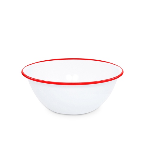 [N832023R] Nonfork® Enamelware - Bowl Enlozado Borde Rojo 20 X 9 Cm