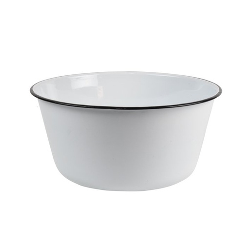 [N832051N] Nonfork® Enamelware - Bowl Recto Enlozado Borde Negro 22 X 11 Cm