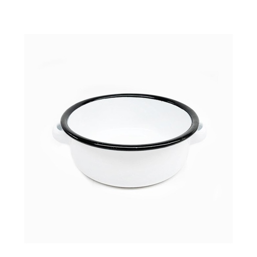 [N839015N] Nonfork® Enamelware - Cazuela Enlozada Borde Negro 11 X 4.5H Cm