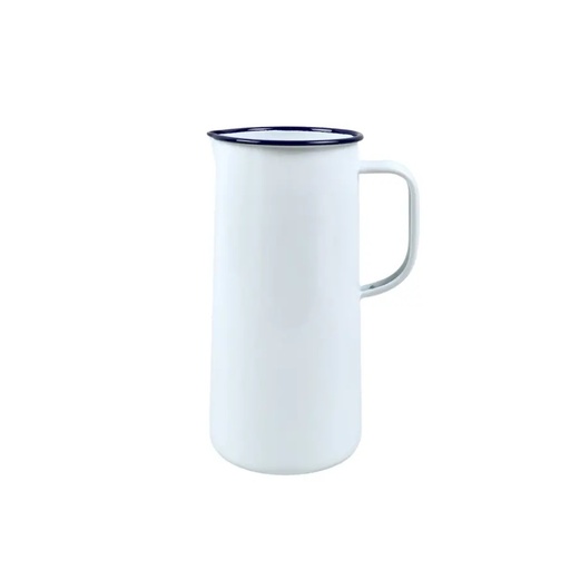 [N839112N] Nonfork® Enamelware - Jarra Enlozada Borde Negro 1 L 14 X 19 X 22.5H Cm