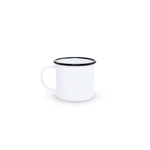 [N832005N] Nonfork® Enamelware - Jarro / Mate Enlozado Borde Negro 6 X 6 Cm