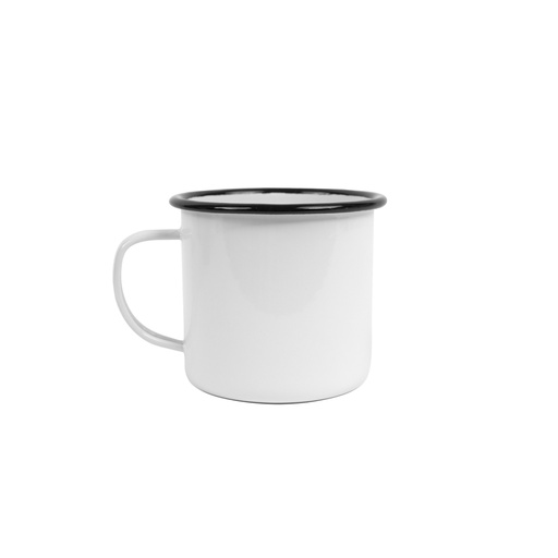 [N832007N] Nonfork® Enamelware - Jarro Enlozado Borde Negro 8 X 8 Cm