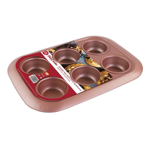 [BC1064] Betty Crocker® - Pink Line - Molde Muffing 6 Cup 30.5 X 21 X 3.4 - 0.5 Mm