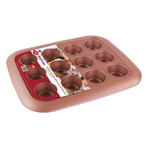 [BC1065] Betty Crocker® - Pink Line -  Molde Mini Muffing 12 Cup 29 X 23 X 3 Cm - 0.5 Mm