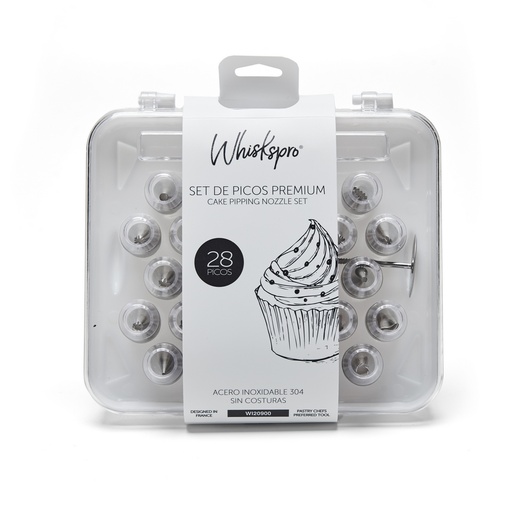 [WI20900] Whiskspro® - Set De Picos Premium 28 Piezas (Acero Inox 304 Sin Soldaura)
