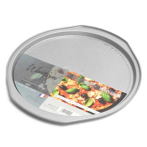 [WI63222] Whiskspro® Heavy Gauge - Pizza Pan (Pizzera) Ø 33.5  36 X 33.5 X 1.5 Cm - 0.8 Mm