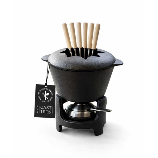 [KC8516] Kitchen Collection® - The Cast Iron Co. - Set Fondue De Hierro