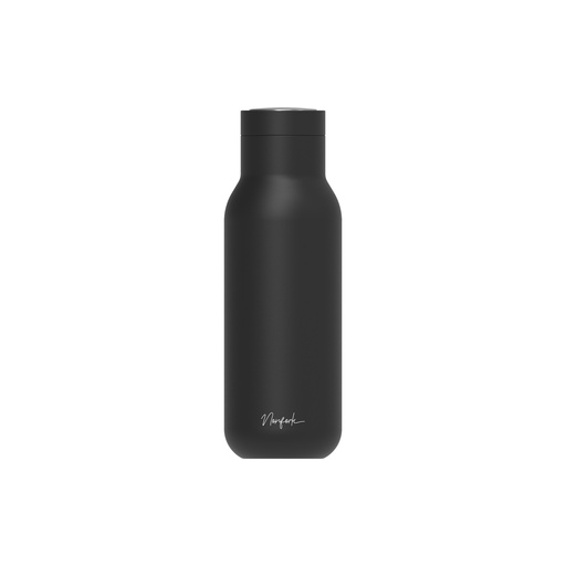 [N812317] Nonfork® - Botella Termo Mies Negra - Acero Inoxidable 500Ml