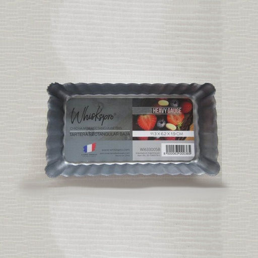 [WI633005B] Whiskspro® Heavy Gauge - Tartera Rectangular Baja  11,3 X 6,2 X 1,9 Cm